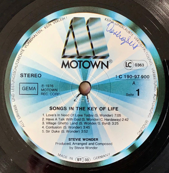 Stevie Wonder - Songs In The Key Of Life | Motown (1C 190-97 900/01) - 2 Stevie Wonder - Songs In The Key Of Life | Motown (1C 190-97 900/01) - 2