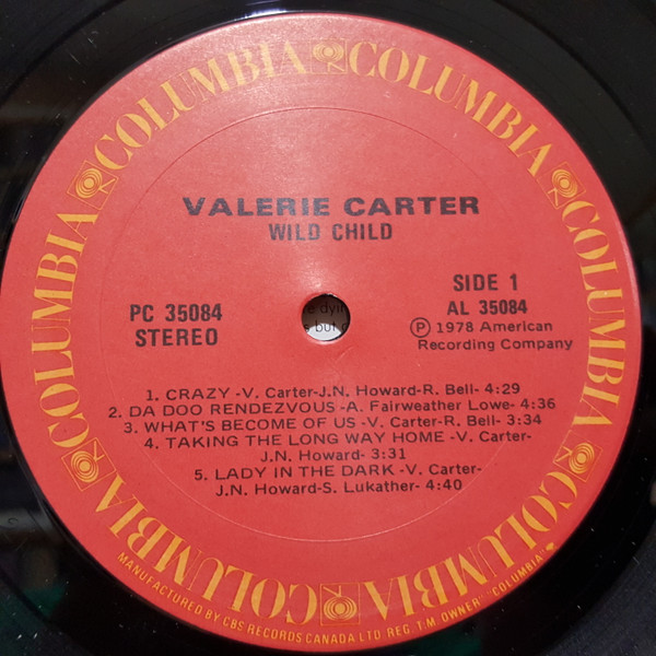 Valerie Carter - Wild Child | Columbia (PC 35084) - 2