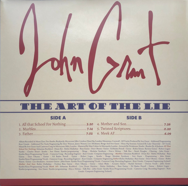 John Grant - The Art Of The Lie | Bella Union (BELLA1594VX) - 4 John Grant - The Art Of The Lie | Bella Union (BELLA1594VX) - 4