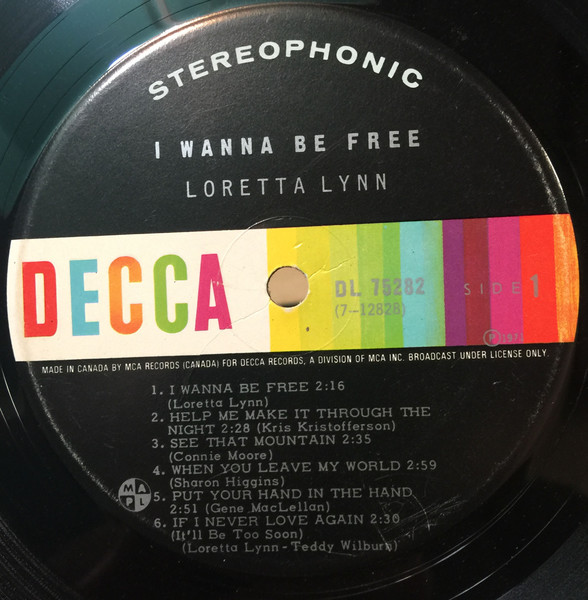 Loretta Lynn - I Wanna Be Free | Decca (DL 75282) - 4 Loretta Lynn - I Wanna Be Free | Decca (DL 75282) - 4