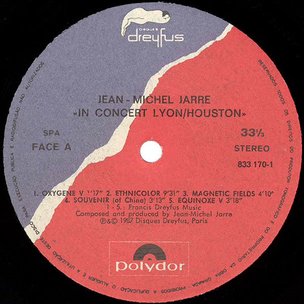Jean-Michel Jarre - In Concert Houston / Lyon | Polydor (833 170-1) - 3