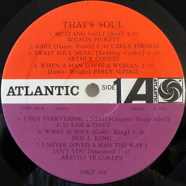 Various - That's Soul | Atlantic (SMLP 008) - 3