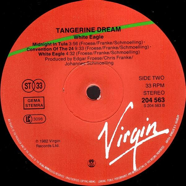 Tangerine Dream - White Eagle | Virgin (204 563) - 4 Tangerine Dream - White Eagle | Virgin (204 563) - 4