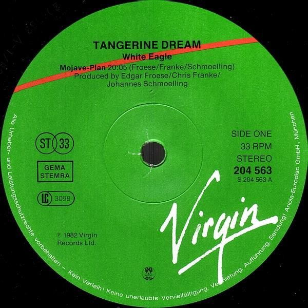 Tangerine Dream - White Eagle | Virgin (204 563) - 3 Tangerine Dream - White Eagle | Virgin (204 563) - 3