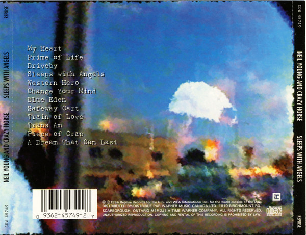 Neil Young And Crazy Horse - Sleeps With Angels [CD] | Reprise Records (CDW 45749) - 3
