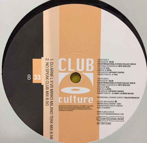 Edlim - Special Things | Club Culture (8573 87036-0) - 3