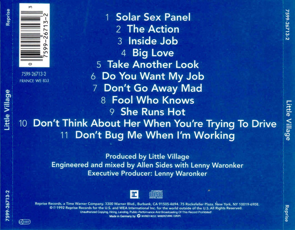 Little Village - Little Village | Reprise Records (7599-26713-2) - 2