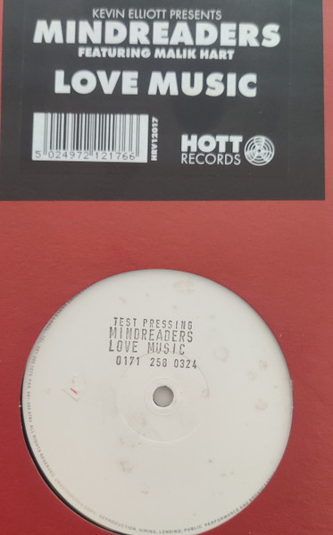 Mind Readers Featuring Malik Hart - Love Music | Hott Records (HRV12017)