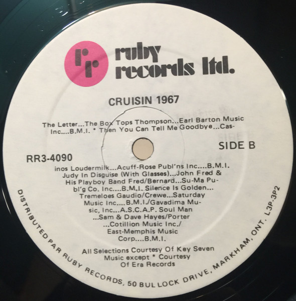 Various - Cruisin' 1967 [Vinyl] | Ruby Records Limited (RR3-4090) - 4