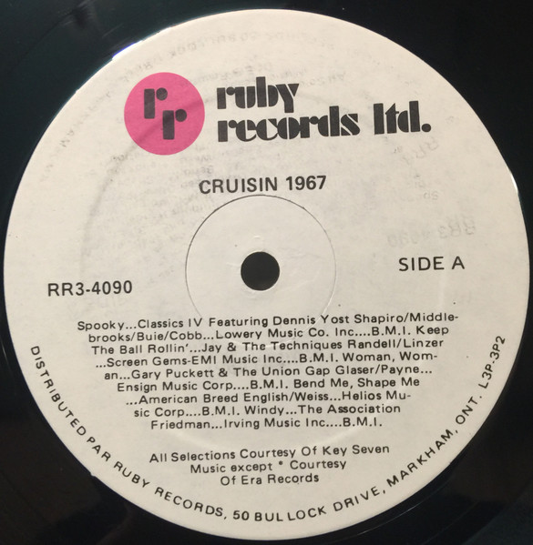 Various - Cruisin' 1967 [Vinyl] | Ruby Records Limited (RR3-4090) - 3