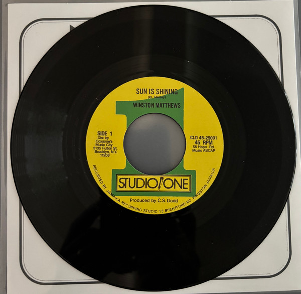 Winston "Pipe" Matthews - Sun Is Shining | Studio One (CLD45-25001) - main