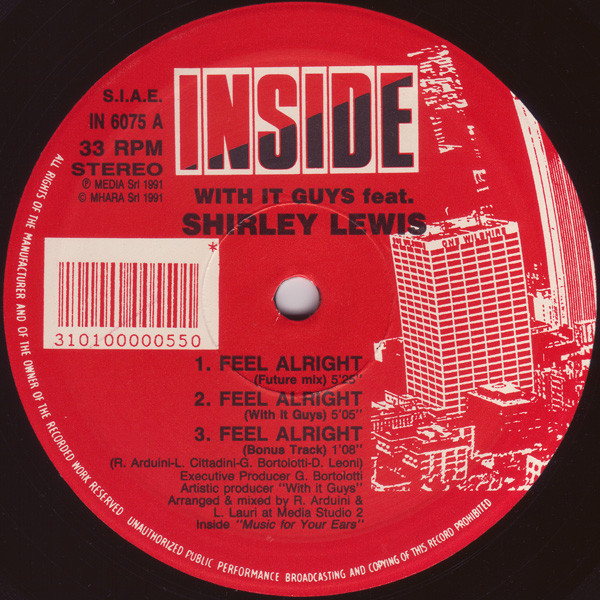 With It Guys Feat. Shirley Lewis - Feel Alright | Inside (IN 6075) - main