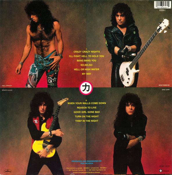 Kiss - Crazy Nights | Mercury (832 626-1) - 2
