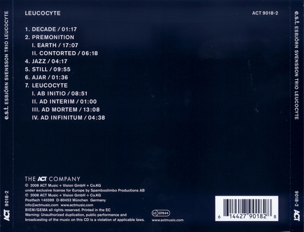 E.S.T. - Leucocyte | ACT (ACT 9018-2) - 4