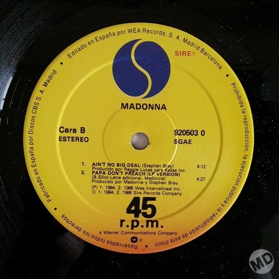 Madonna - Papa Don't Preach | Sire (920503 0) - 4