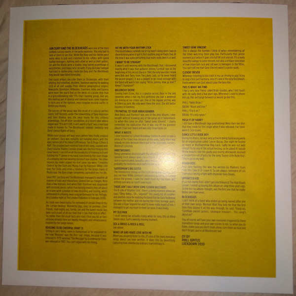 Ian Dury - Hit Me! The Best Of Ian Dury | BMG (BMGCAT471DLPC) - 4