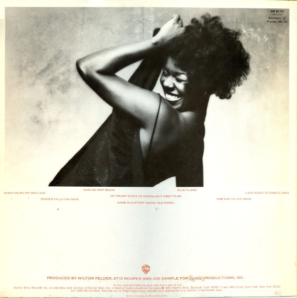 Randy Crawford - Now We May Begin | Warner Bros. Records (WB 56 791) - 2