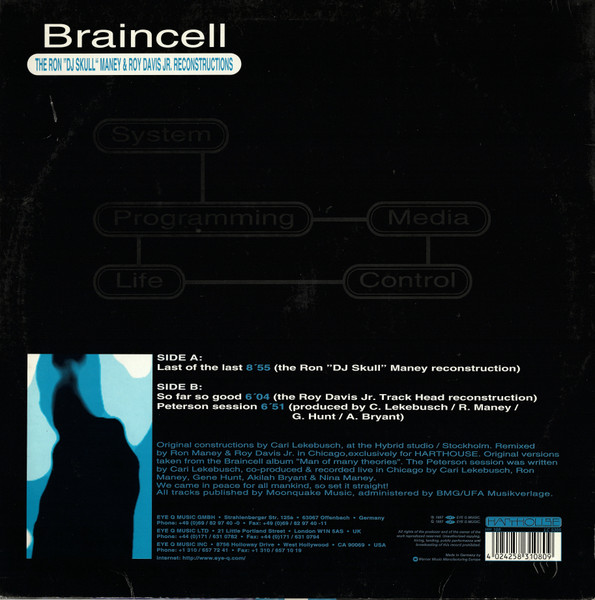 Braincell - The Ron "DJ Skull" Maney & Roy Davis Jr. Reconstructions | Harthouse (HH 108) - 2 Braincell - The Ron "DJ Skull" Maney & Roy Davis Jr. Reconstructions | Harthouse (HH 108) - 2