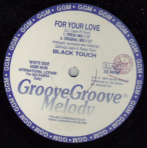 Black Touch - For Your Love | Groove Groove Melody (GGM 9436) - 2 Black Touch - For Your Love | Groove Groove Melody (GGM 9436) - 2