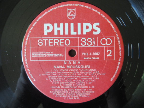 Nana Mouskouri - Nana | Philips (PHL-1-3002) - 4 Nana Mouskouri - Nana | Philips (PHL-1-3002) - 4