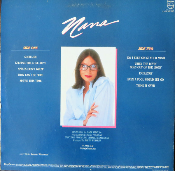 Nana Mouskouri - Nana | Philips (PHL-1-3002) - 2 Nana Mouskouri - Nana | Philips (PHL-1-3002) - 2
