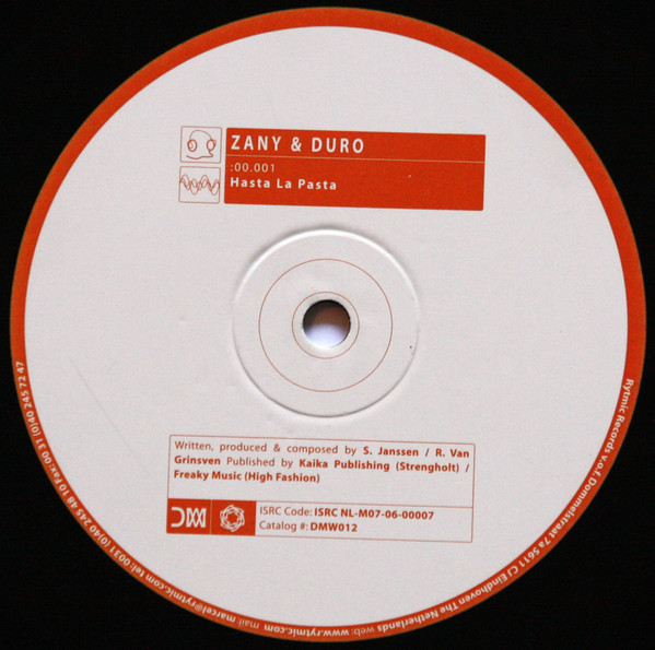 DJ Zany & DJ Duro - Back Again / Hasta La Pasta | Dutch Master Works (DMW012) - 4
