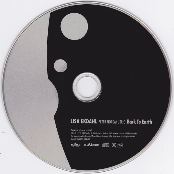 Lisa Ekdahl , Peter Nordahl Trio - Back To Earth | BMG Classics (74321 61463 2) - 3
