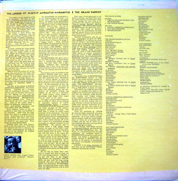 The Mothers - The Grand Wazoo | Reprise Records (MS 2093) - 4