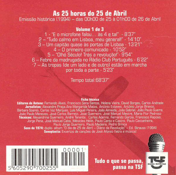 Various - Os Cravos Da Rádio: Histórias De Um Certo Abril | TSF (none) - 4 Various - Os Cravos Da Rádio: Histórias De Um Certo Abril | TSF (none) - 4