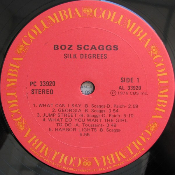 Boz Scaggs - Silk Degrees | Columbia (PC 33920) - 2