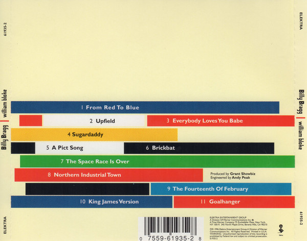 Billy Bragg - William Bloke | Elektra (61935-2) - 2