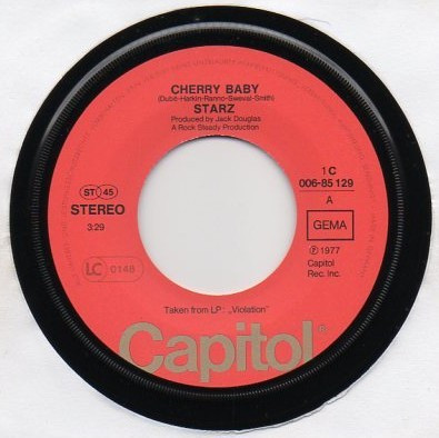 Starz - Cherry Baby | Capitol Records (1C 006-85 129) - 3