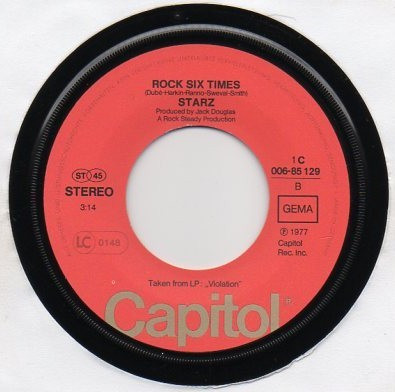 Starz - Cherry Baby | Capitol Records (1C 006-85 129) - 4
