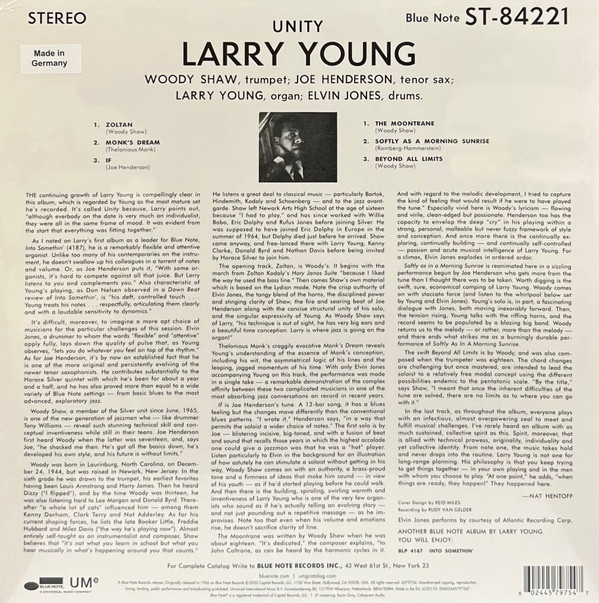 Larry Young - Unity LP | Blue Note (4579754) - 2 Larry Young - Unity LP | Blue Note (4579754) - 2
