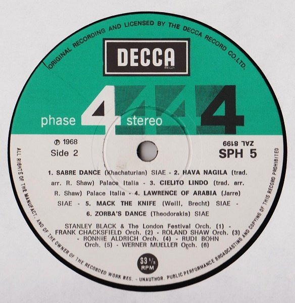 Various - Gran Gala Stereo | Decca (SPH 5) - 4 Various - Gran Gala Stereo | Decca (SPH 5) - 4