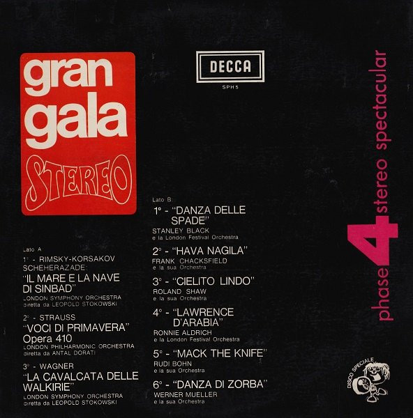 Various - Gran Gala Stereo | Decca (SPH 5) - 2 Various - Gran Gala Stereo | Decca (SPH 5) - 2