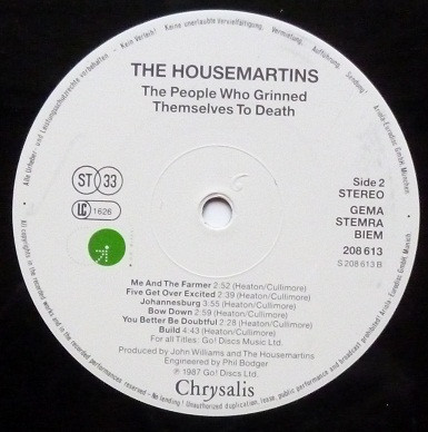 The Housemartins - The People Who Grinned Themselves To Death | Chrysalis (208 613) - 4 The Housemartins - The People Who Grinned Themselves To Death | Chrysalis (208 613) - 4