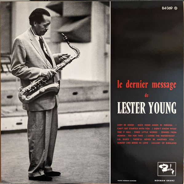 Lester Young - Le Dernier Message De Lester Young | Sam Records (SR02/1) - main
