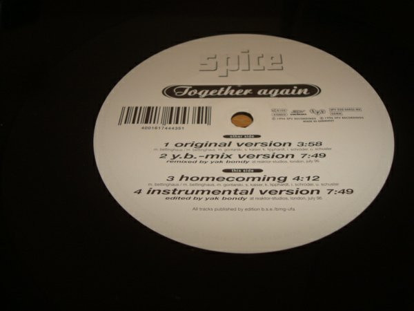 Spice - Together Again | SPV Recordings (SPV 055-44435 MS) - 2