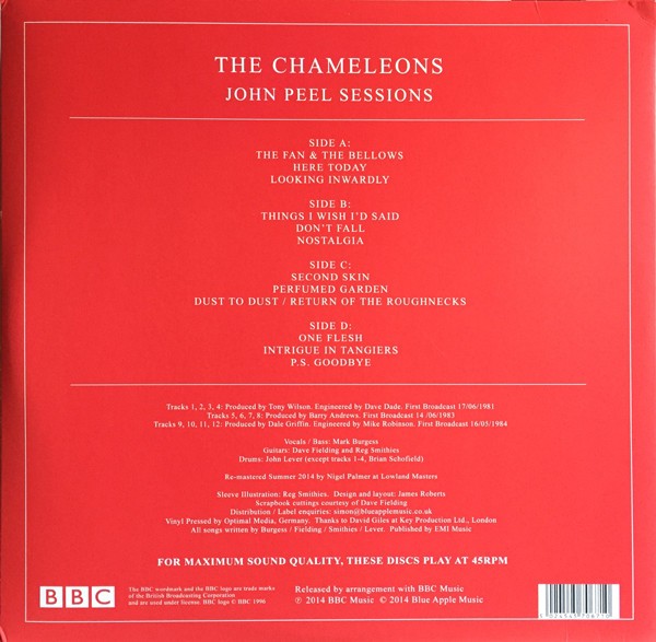 The Chameleons - John Peel Sessions | Blue Apple Music (BAMLP14) - 2