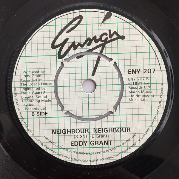 Eddy Grant - Can't Get Enough Of You | Ensign (ENY 207) - 3