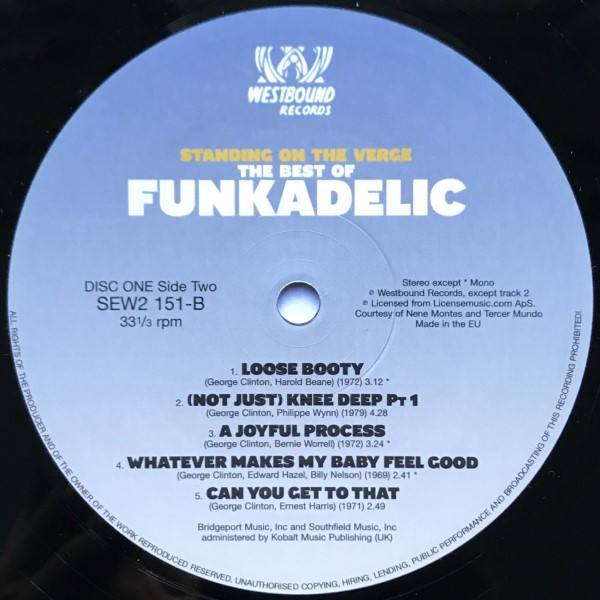 Funkadelic - Standing On The Verge - The Best Of | Westbound Records (SEW2 151) - 4