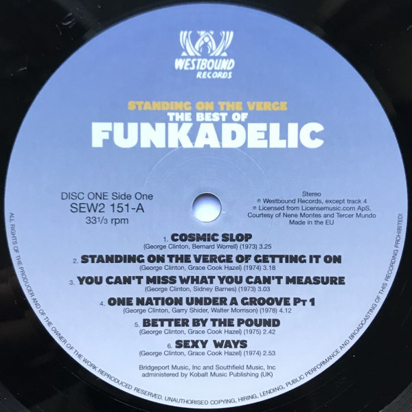 Funkadelic - Standing On The Verge - The Best Of | Westbound Records (SEW2 151) - 3