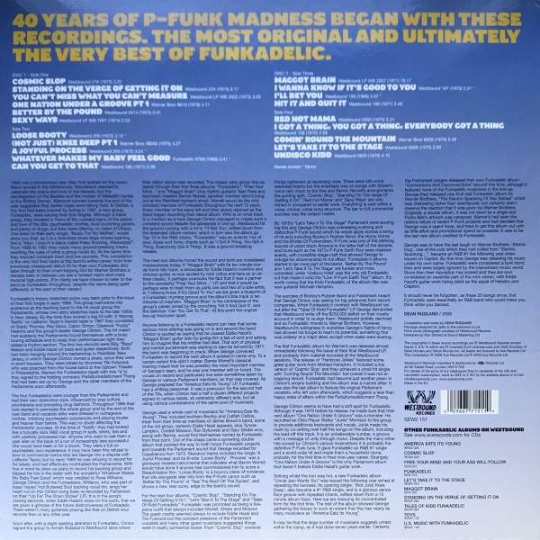 Funkadelic - Standing On The Verge - The Best Of | Westbound Records (SEW2 151) - 2