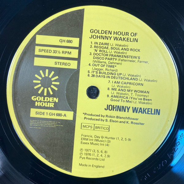 Johnny Wakelin - Golden Hour Of.... | Golden Hour (GH 680) - 4 Johnny Wakelin - Golden Hour Of.... | Golden Hour (GH 680) - 4
