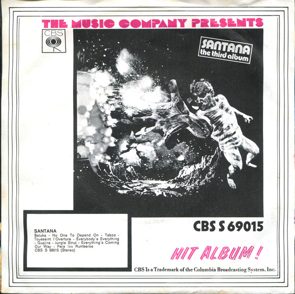 Santana - No One To Depend On / Taboo | CBS (7812) - 2 Santana - No One To Depend On / Taboo | CBS (7812) - 2