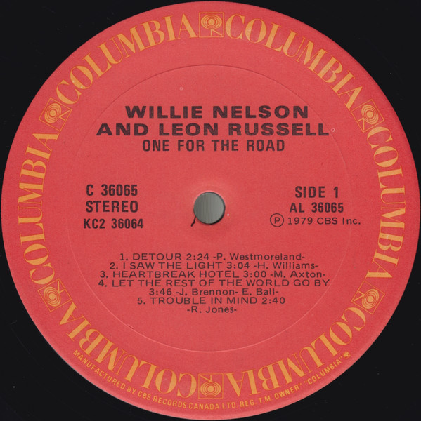 Willie Nelson And Leon Russell - One For The Road | Columbia (KC2 36064) - 4