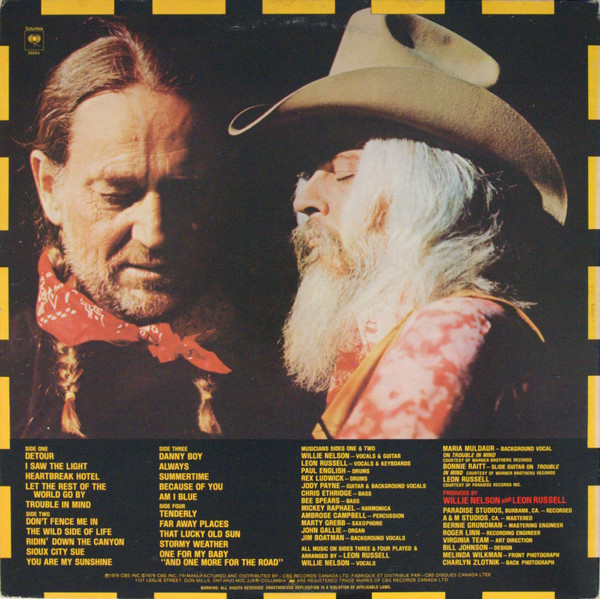 Willie Nelson And Leon Russell - One For The Road | Columbia (KC2 36064) - 3