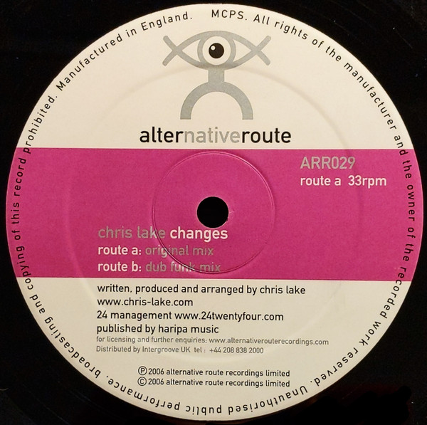 Chris Lake - Changes | Alternative Route Recordings (ARR029)