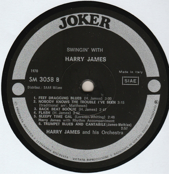 Harry James - Swinging' With Harry James | Joker (SM 3058) - 4